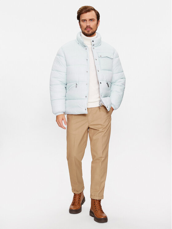 United Colors Of Benetton United Colors Of Benetton Zimska jakna 2NIWUN040 Svijetloplava Regular Fit