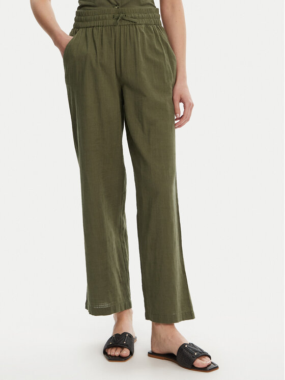 Vero Moda Vero Moda Pantaloni din material Caia 10333796 Verde Wide Leg