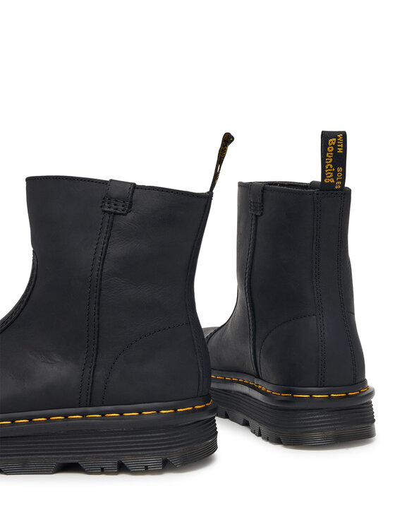 Dr. Martens Dr. Martens Polokozačky Zebzag Rigger Black Wyoming DM42662001 Černá