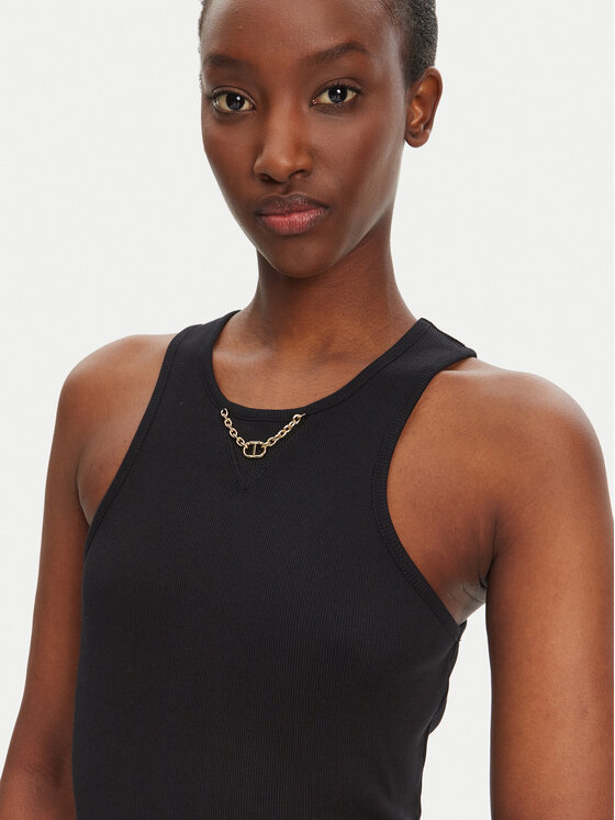 TWINSET TWINSET Τοπ 251TT2400 Μαύρο Slim Fit