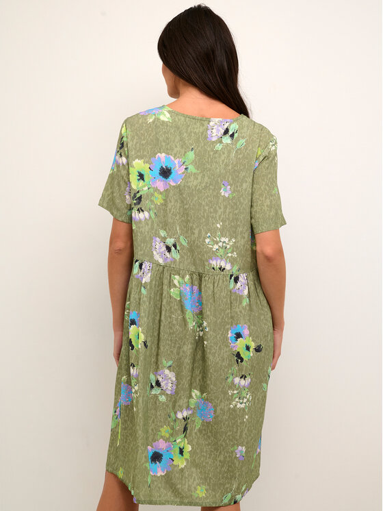 Cream Cream Vestito da giorno Rosina 10611491 Verde Regular Fit