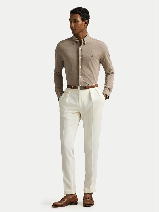 Polo Ralph Lauren Polo Ralph Lauren Marškiniai 710654408138 Smėlio Regular Fit