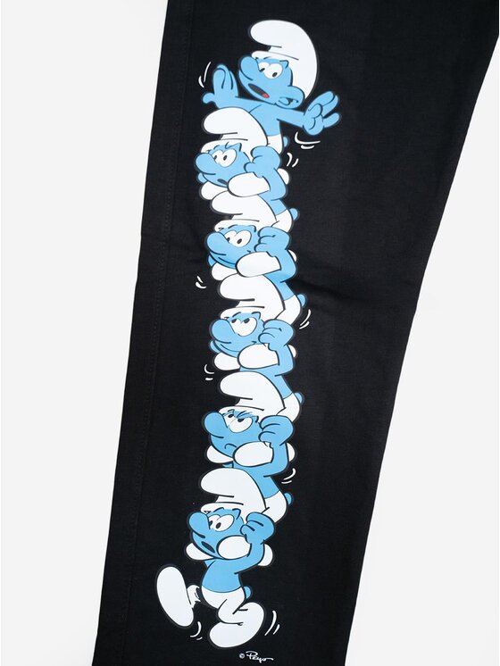 Smerfy Smerfy Spodnie materiałowe 132752 Czarny Regular Fit