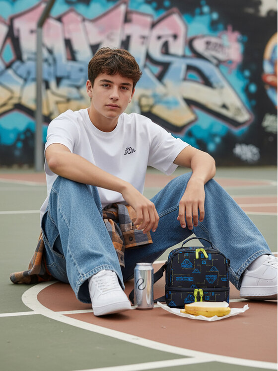 Kappa Kappa Lunchbox C-KPA-RH-006-08 Blu scuro