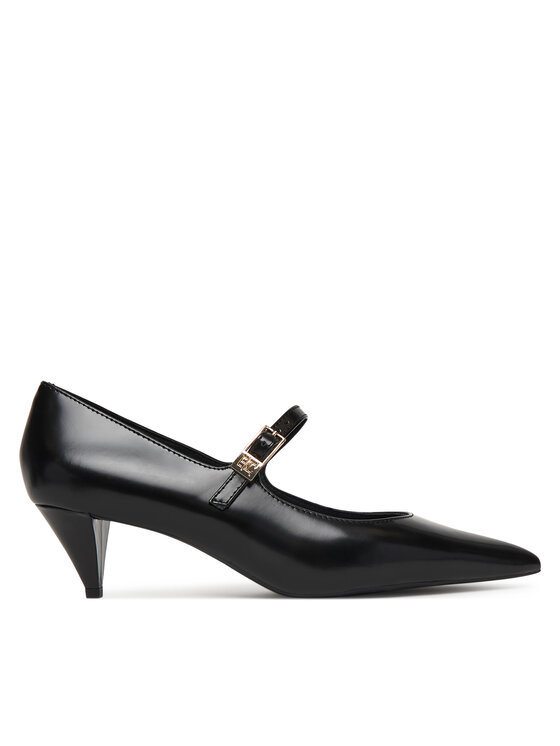 Tommy Hilfiger Tommy Hilfiger Pantofi cu toc subțire Low Pump Abrasivato FW0FW09321 Negru