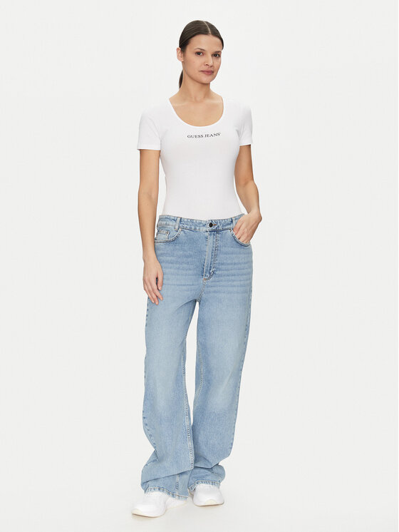 Guess Jeans Guess Jeans Bodi W5GP25 J1314 Bijela Slim Fit