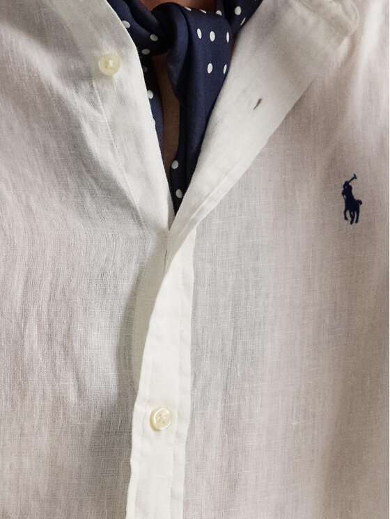 Polo Ralph Lauren Polo Ralph Lauren Cămașă 710968925006 Alb Slim Fit