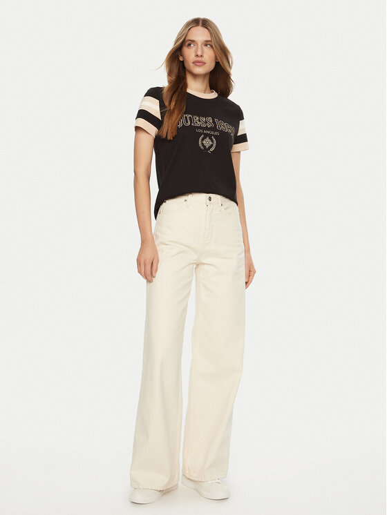 Guess Guess T-shirt V5RI00 KA260 Smeđa Regular Fit