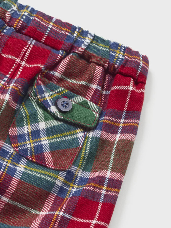 Mayoral Mayoral Set bluză și pantaloni din material 2.522 Bleumarin Regular Fit