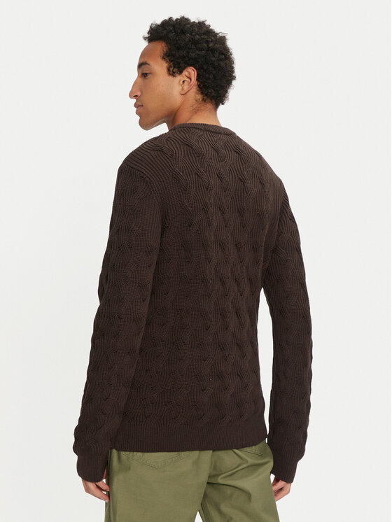 Selected Homme Selected Homme Sweter 16094503 Brązowy Regular Fit