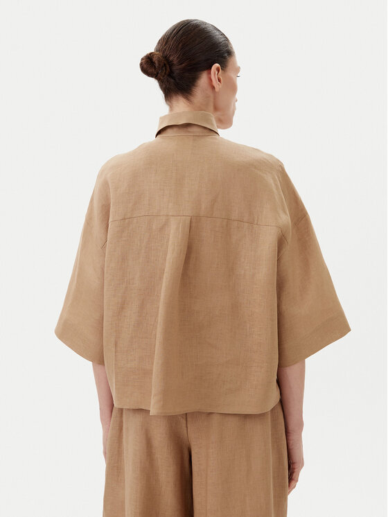 Max Mara Max Mara Koszula Mirano 2516111028 Beżowy Relaxed Fit