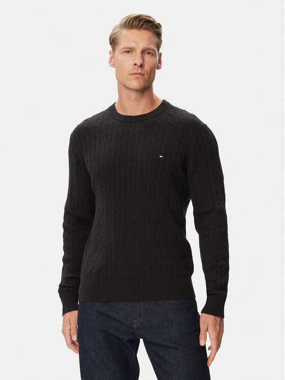 Tommy Hilfiger Tommy Hilfiger Пуловер Classic MW0MW33132 Черен Regular Fit