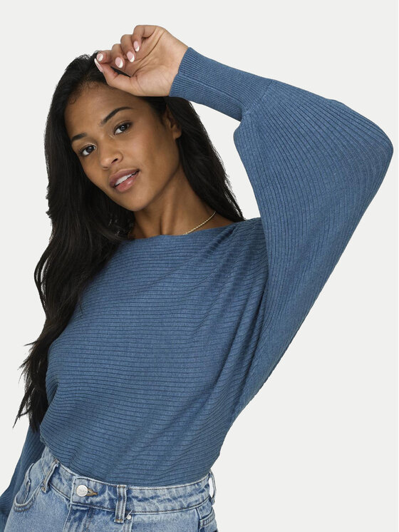 ONLY ONLY Džemper Adaline 15226298 Plava Relaxed Fit