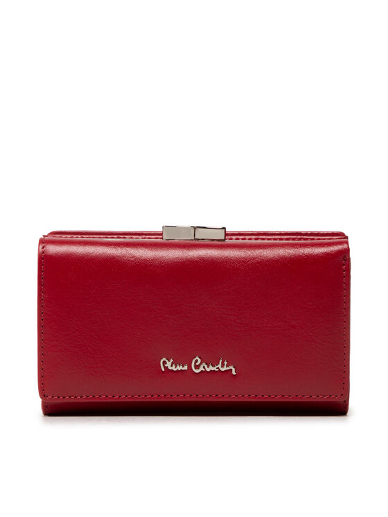 pierre cardin portefeuille femme grand format 06 italy 108 rouge