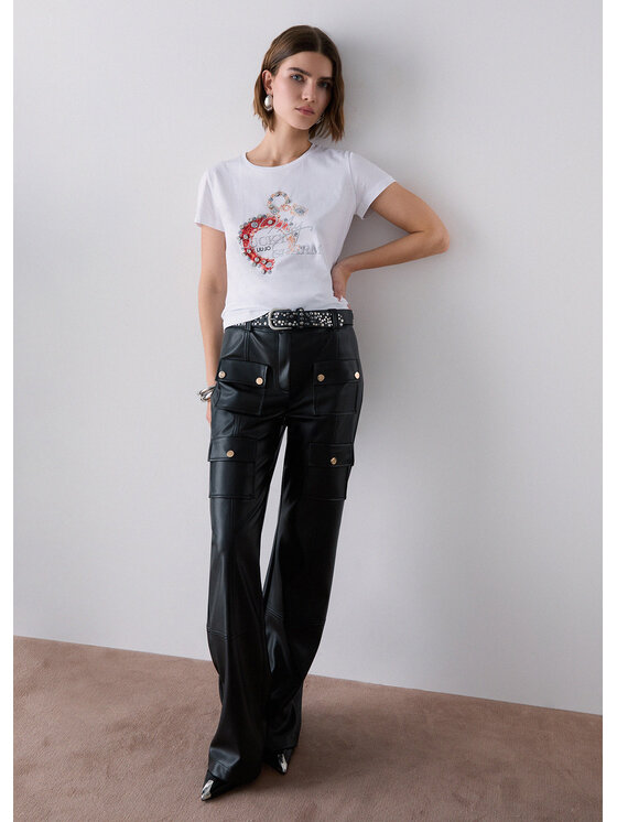 Liu Jo Liu Jo T-shirt WF6407JS923L9434 Bianco Regular Fit