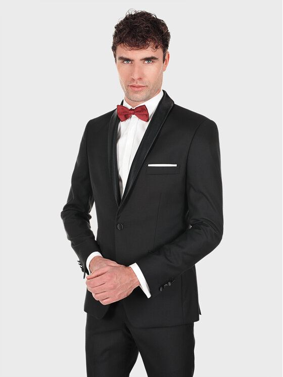 Evenemen Evenemen Garnitur Smoking C Czarny Slim Fit