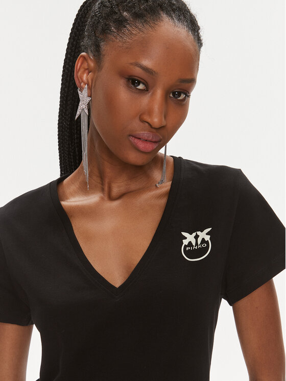 PINKO Pinko T-shirt 102950 A1N8 Crna Regular Fit