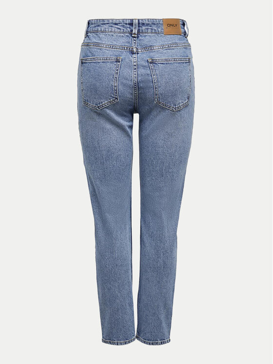 ONLY ONLY Jeansy Emily 15195573 Niebieski Straight Fit