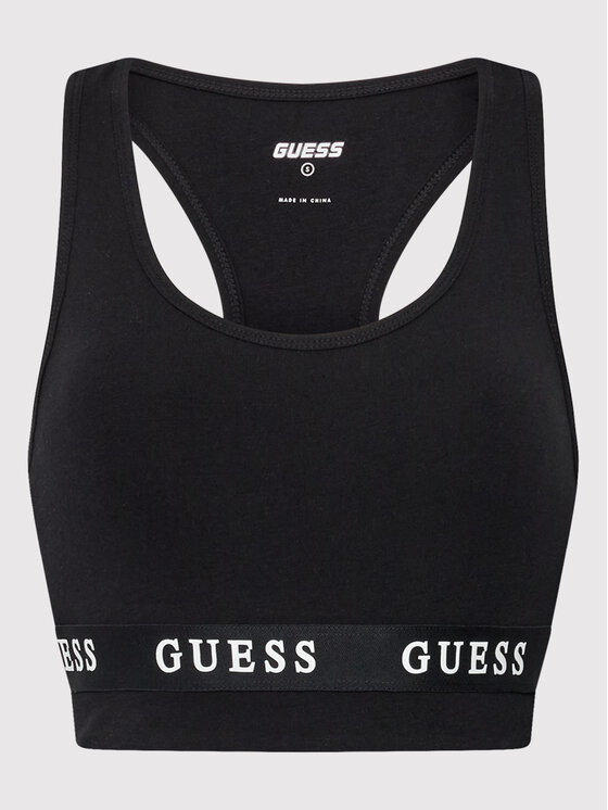 Guess Guess Sportski grudnjak V2YP12 KABR0 Crna
