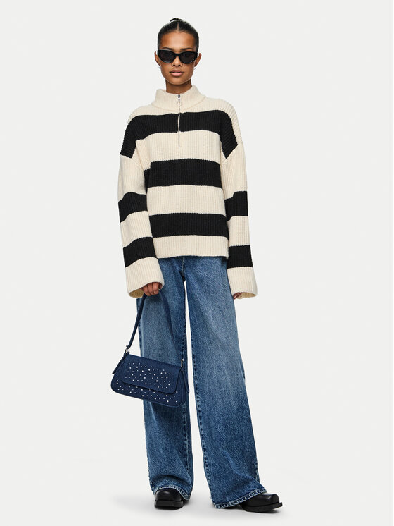 Pieces Pieces Sweter Nalini 17151182 Beżowy Regular Fit
