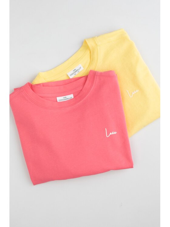 Coccodrillo Coccodrillo T-Shirt WC6143201TGJ-007 Różowy Regular Fit
