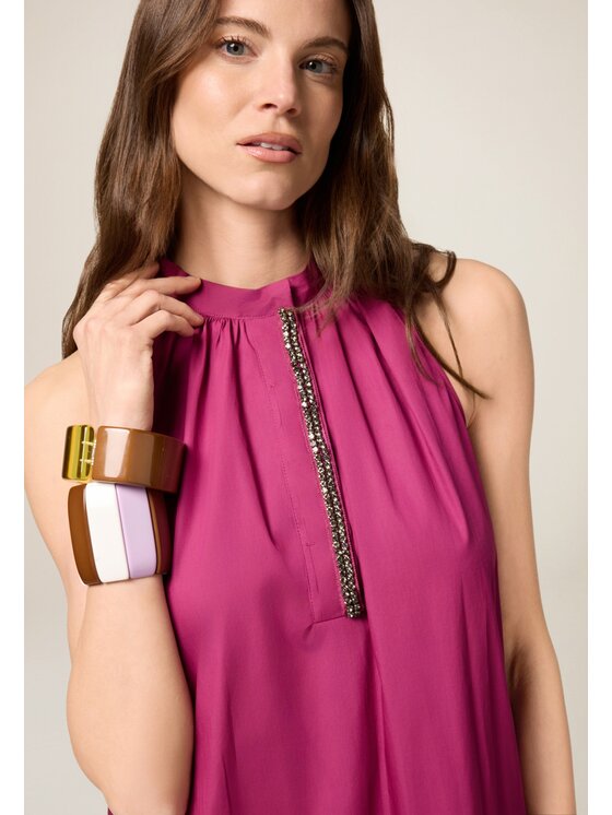 Oltre Oltre Vestito da giorno 7414J100831N019 Rosa A-Line Fit