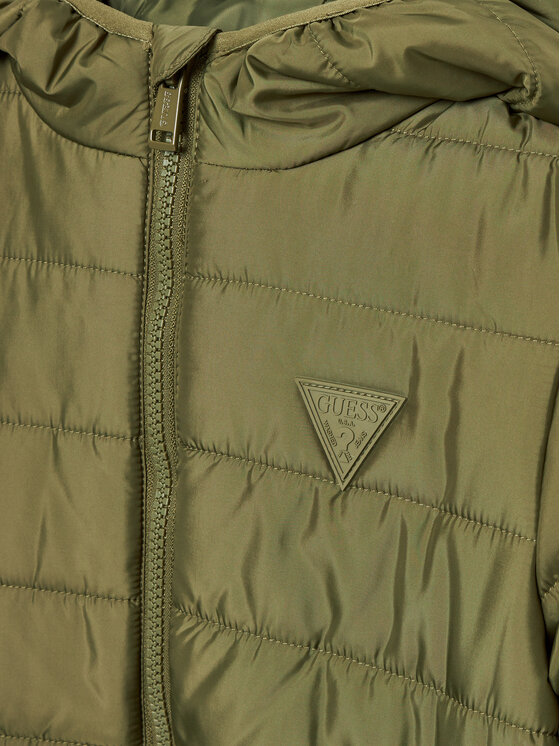 Guess Guess Μπουφάν πουπουλένιο H4BJ10 WCFM0 Πράσινο Regular Fit