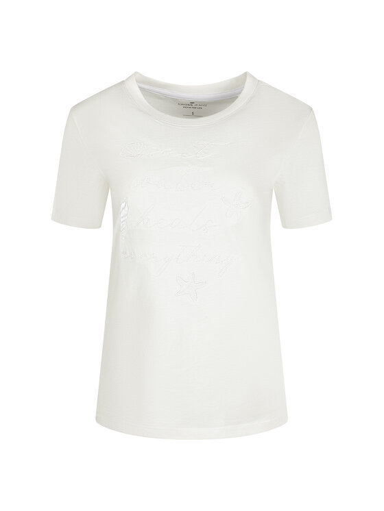 Cross Jeans Cross Jeans T-Shirt 56257-008 Biały