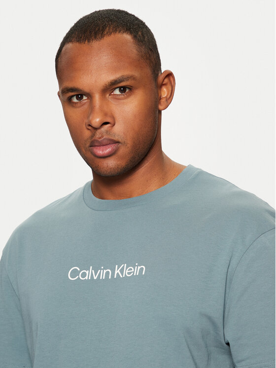 Calvin Klein Calvin Klein T-krekls Hero K10K111346 Zils Regular Fit