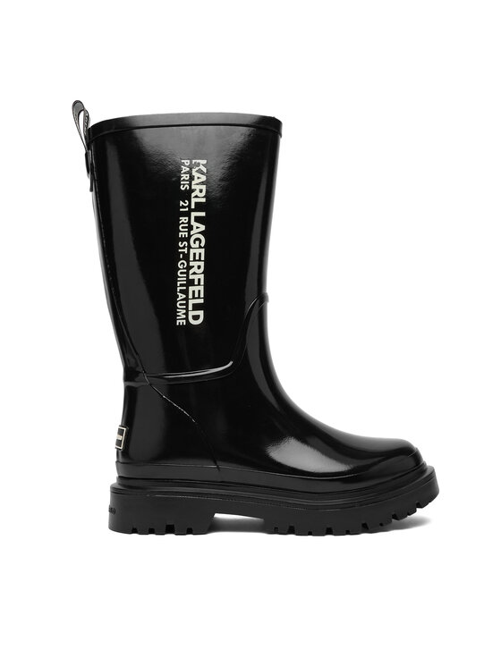 KARL LAGERFELD KARL LAGERFELD Гумени ботуши KL47180S Черен