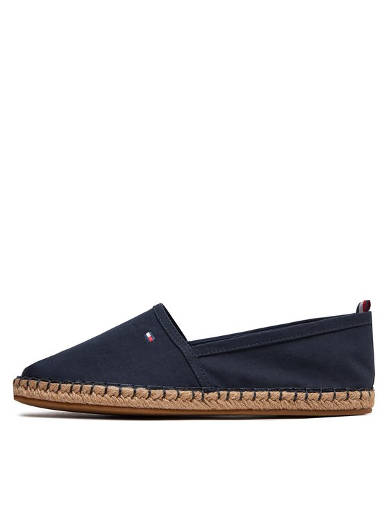Tommy Hilfiger Tommy Hilfiger Espadrillas Basic Tommy Flat Espadrille FW0FW06497 Blu scuro