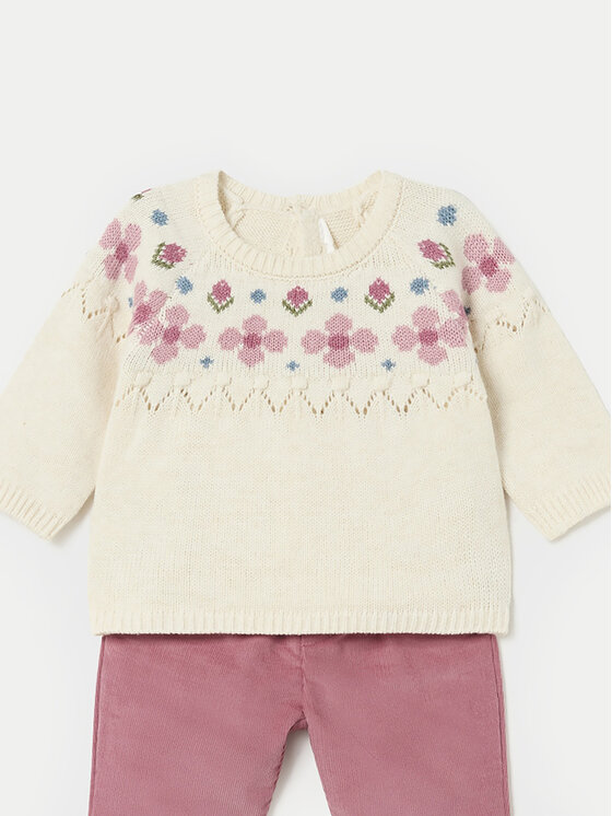 Mayoral Mayoral Completo pullover e pantaloni di tessuto 2519 Rosa Regular Fit