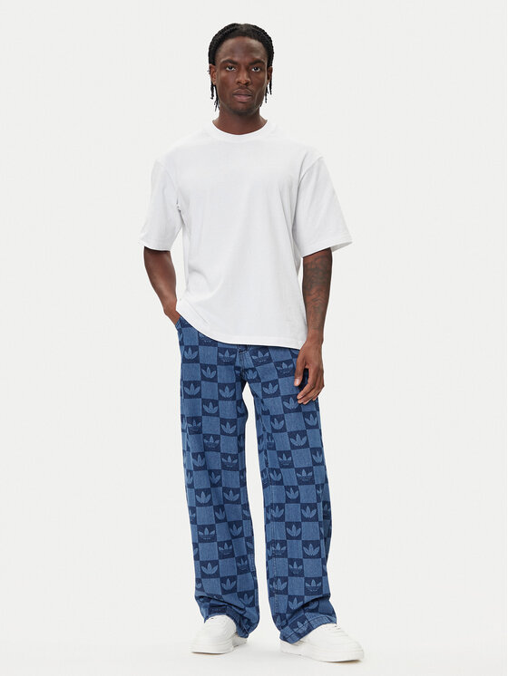 adidas adidas Džínsy JY2993 Modrá Regular Fit