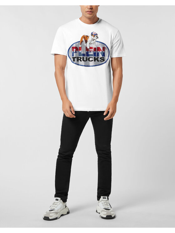 PHILIPP PLEIN PHILIPP PLEIN T-Shirt 26199 Biały Regular Fit