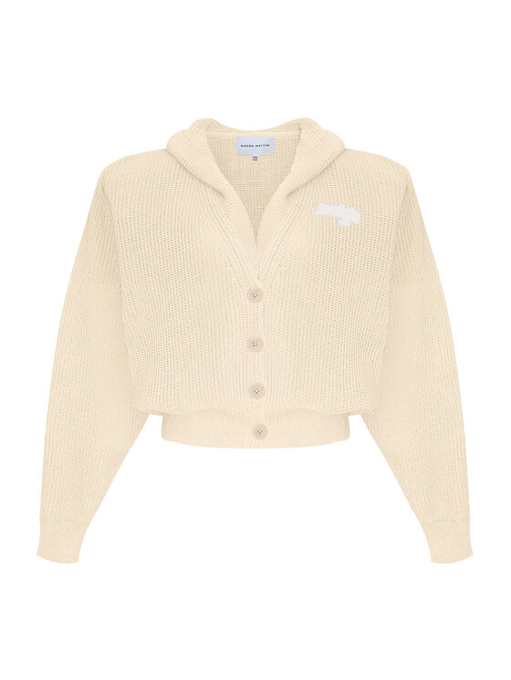 Magda Matyja Magda Matyja Kardigan ALAYA CARDIGAN VANILLA Beżowy Oversize