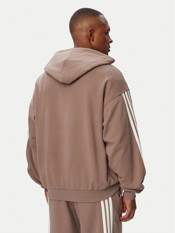 adidas adidas Pluus Kit 3-Stripes Hoodie KW2406 Beež Regular Fit