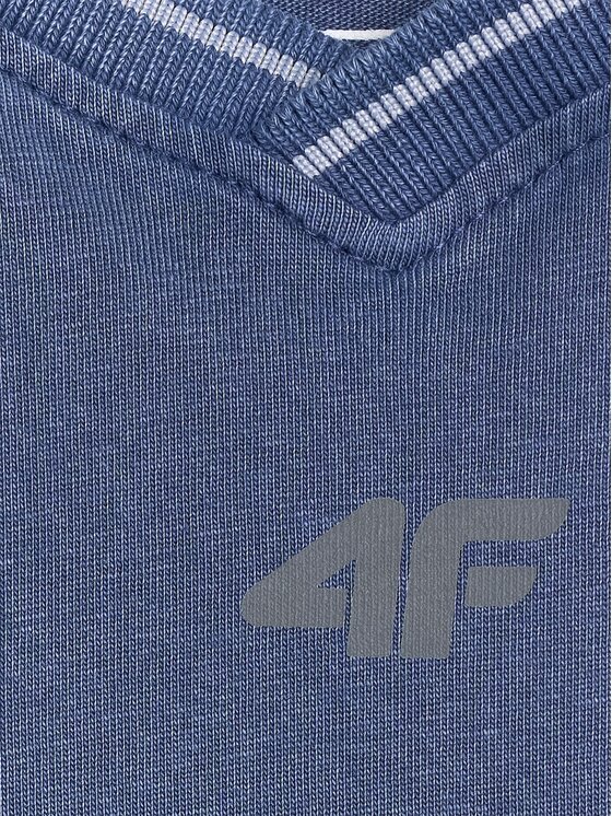 4F 4F T-Shirt 4FJRSS26TTSHM3467-31S Granatowy Loose Fit