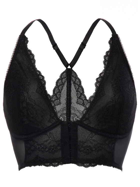 Gossard Gossard Σουτιέν Bralette Superboost Deep V 7718 Μαύρο