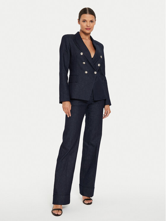 Marciano Guess Marciano Guess Džínsy 4YPB36 7238A Tmavomodrá Wide Leg