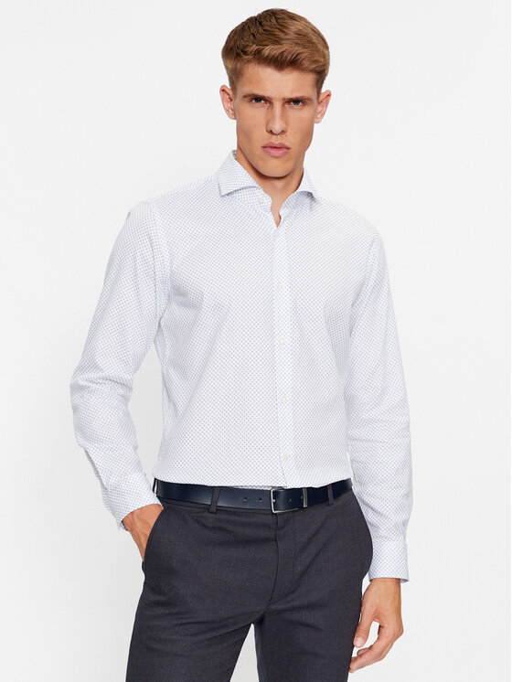 JOOP! Košulja 30038886 Bijela Slim Fit