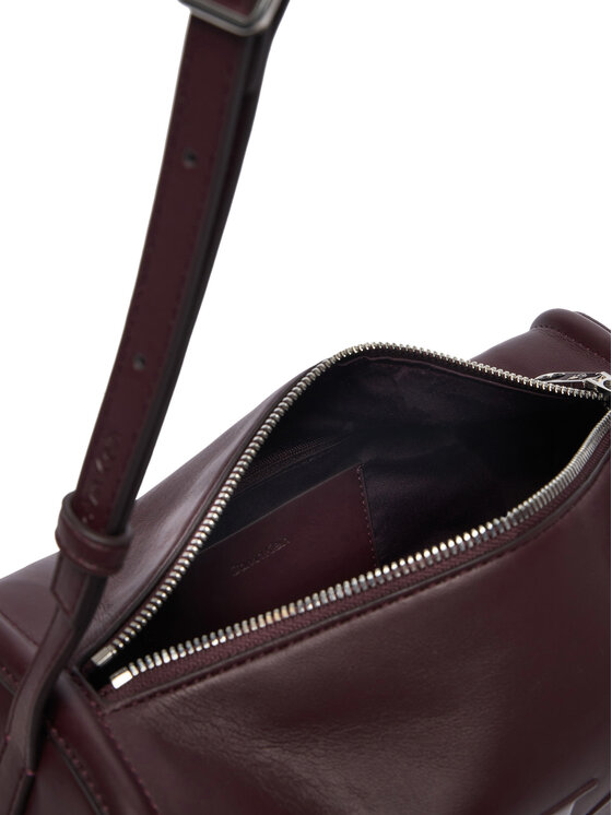 Calvin Klein Calvin Klein Kabelka Bold Ck Slouchy Shoulder Bag LV04F3894G Tmavo hnedá