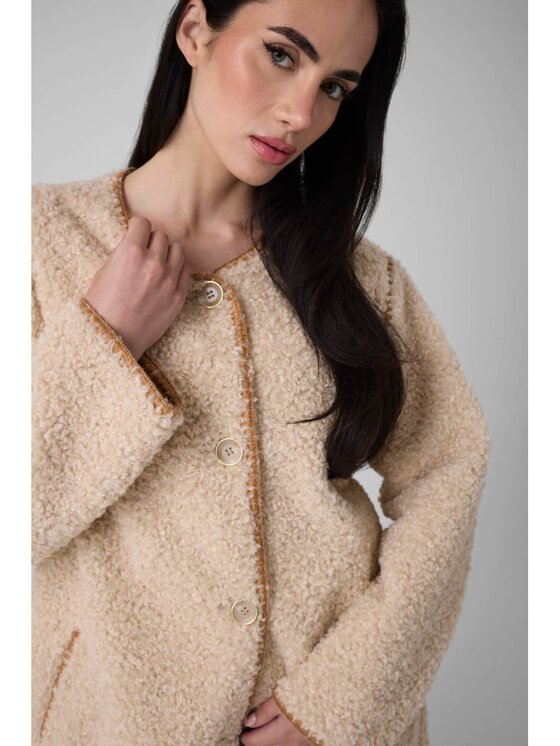 Guess Guess Bunda pro přechodné období 184816 Béžová Classic Fit