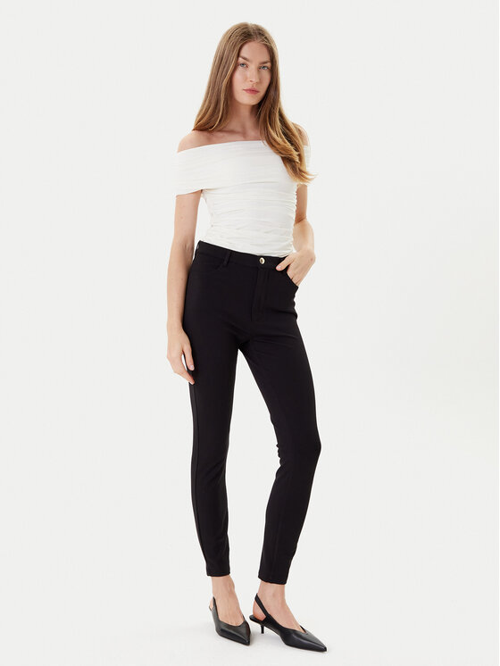 Liu Jo Liu Jo Παντελόνι υφασμάτινο TF5129 JS182 Μαύρο Slim Fit