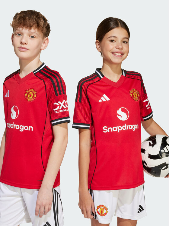 adidas adidas Koszulka techniczna Manchester United 25/26 Home Jersey Czerwony Regular Fit