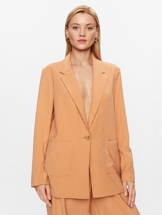 DKNY Bleizers P3ECTS95 Oranžs Regular Fit