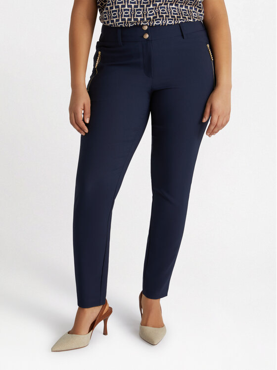 Fiorella Rubino Fiorella Rubino Pantaloni di tessuto P099T004736N034 Blu Skin Fit