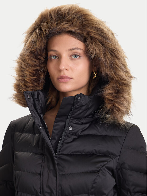 Guess Guess Пухено яке W5BL30 W2802 Черен Regular Fit