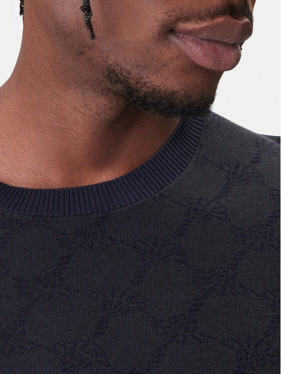 JOOP! JOOP! Sweter 13Ravorono 10100436 30102137 Granatowy Regular Fit