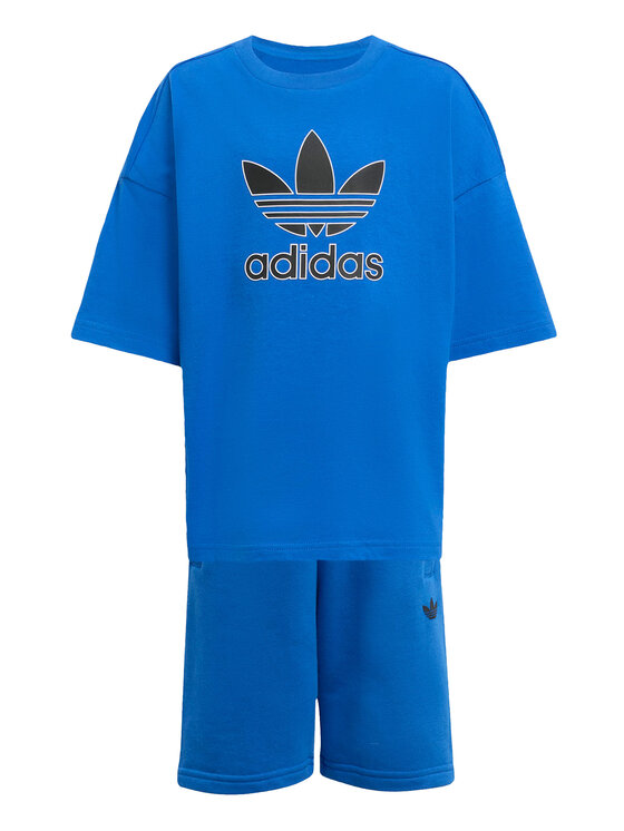 adidas adidas Sada T-shirt a šortky Big Logo Execution KA0224 Modrá Loose Fit