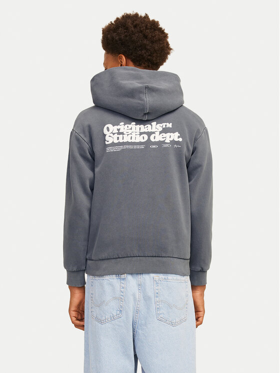 Jack&Jones Junior Jack&Jones Junior Majica dugih rukava Vermont Wash 12263296 Siva Loose Fit